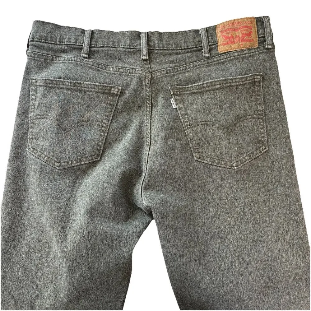 Levis 511 Men’s Gray Green Jeans Tag 40x30 Actual 38x29.5 Stretch Straight Leg